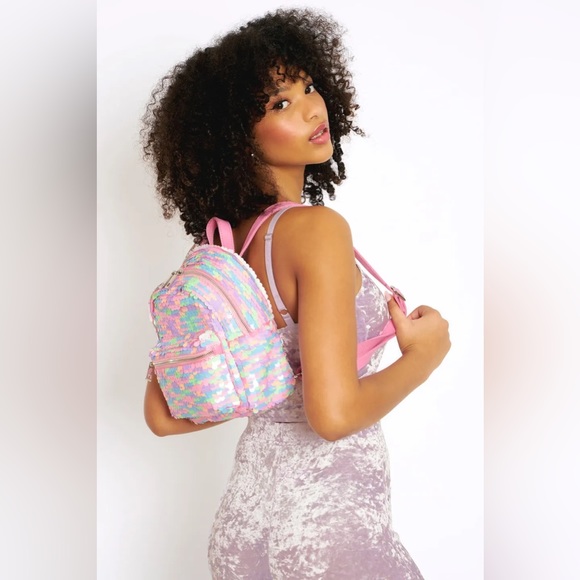 BLACKMILK Sparkle Sparkle Pastel Sequin MINI BACKPACK! - Picture 2 of 7
